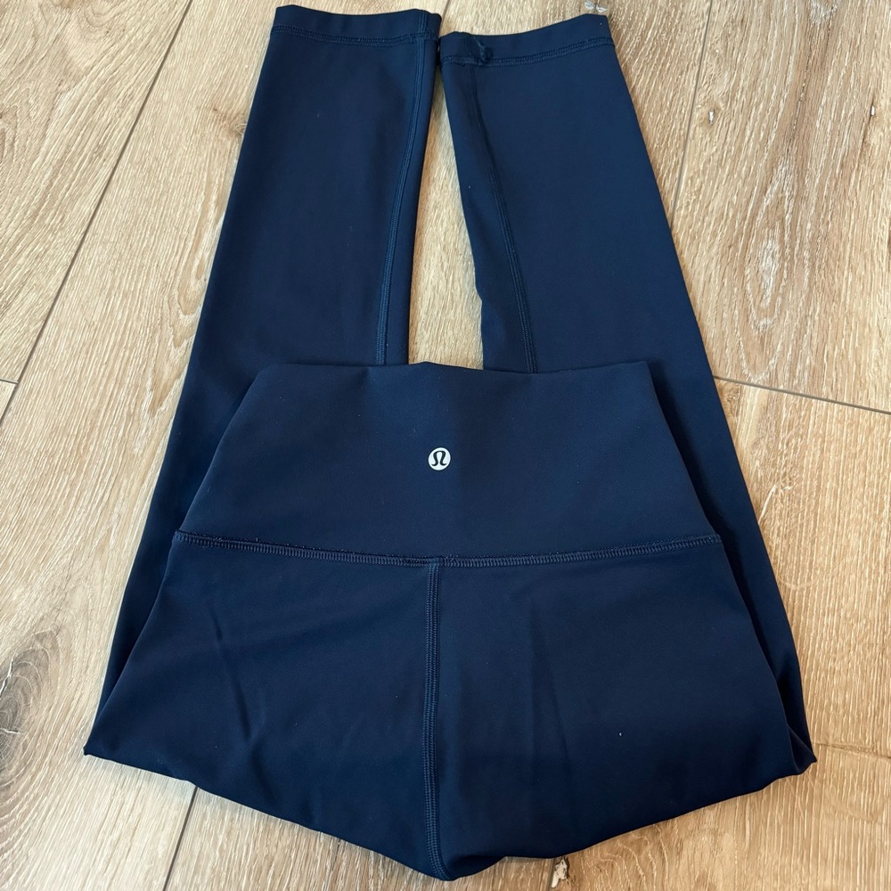 Lululemon Wunder Train Leggings 25” True Navy Navy Blue Crop Leggings Size 2